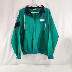 Packards 1995 National Tour Green Half Zip Pullover Jacket Mens M Vintage
